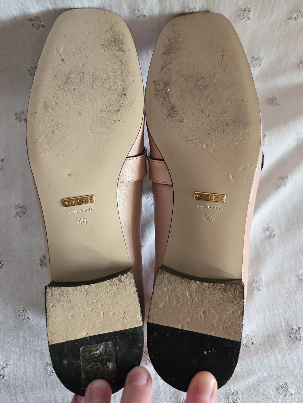 Gucci Malaga Kid Perfect Pink Moccasin Leather Loafers Size 40